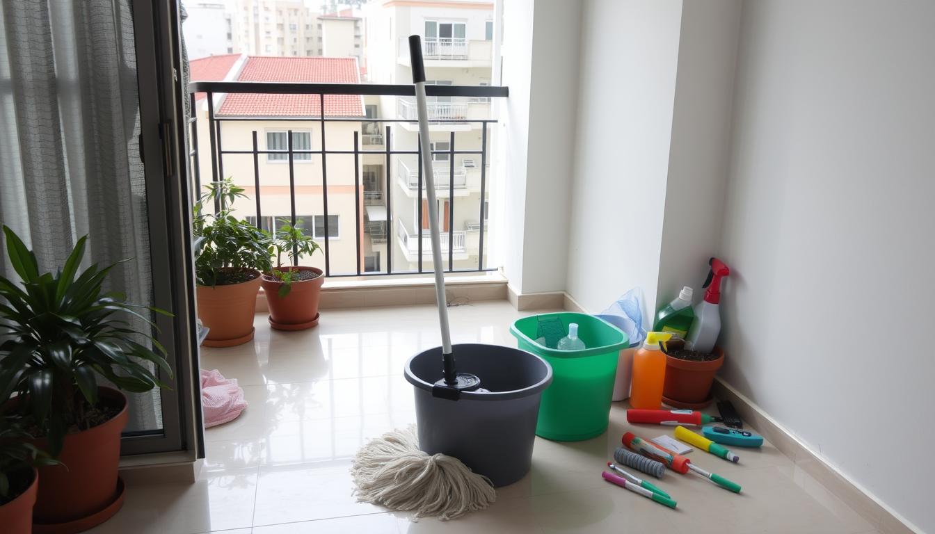 Jak umyć balkon w bloku