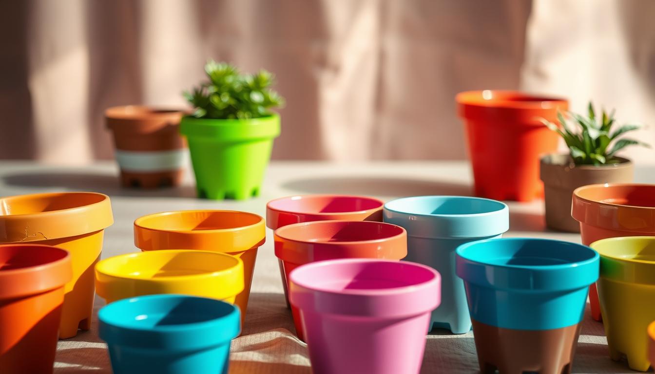 Jak pomalować plastikowe doniczki