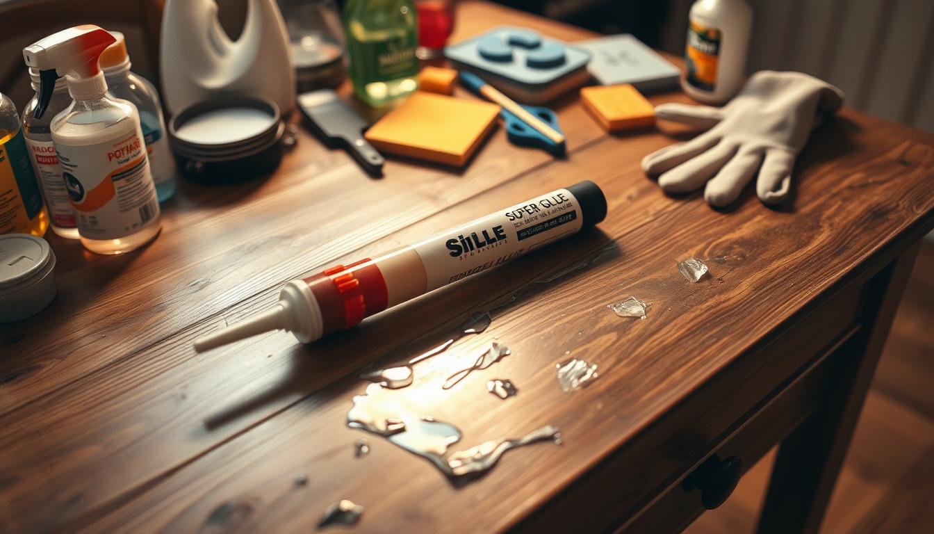 Jak pozbyć się super glue z mebli