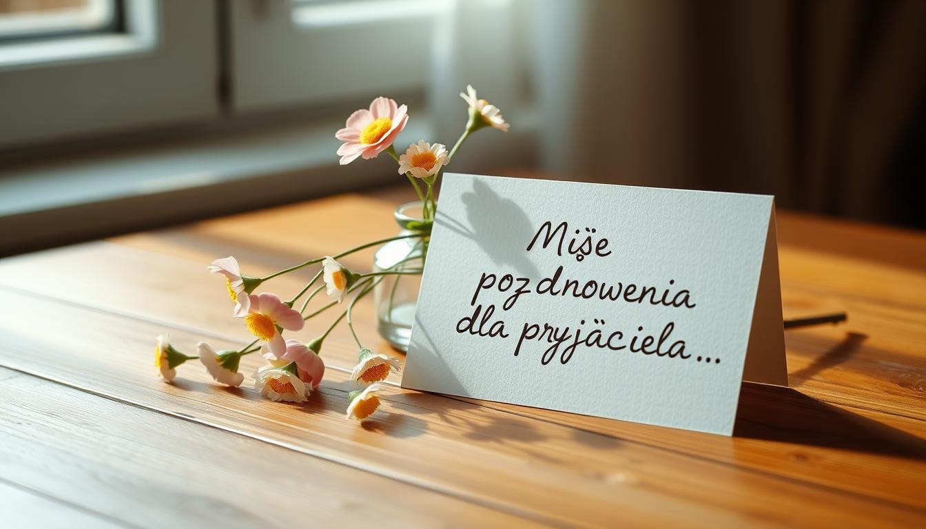 Miłe pozdrowienia dla przyjaciela