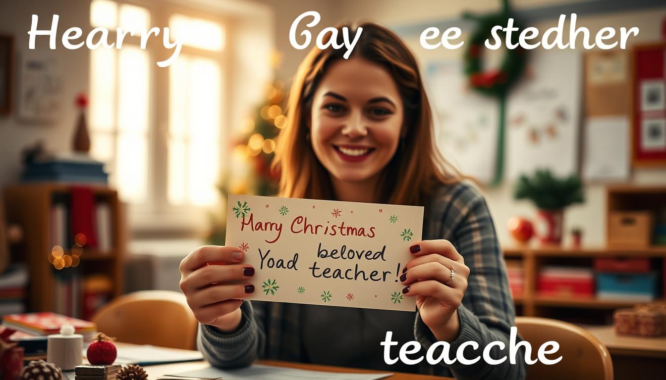 Życzenia świąteczne dla wychowawczyni