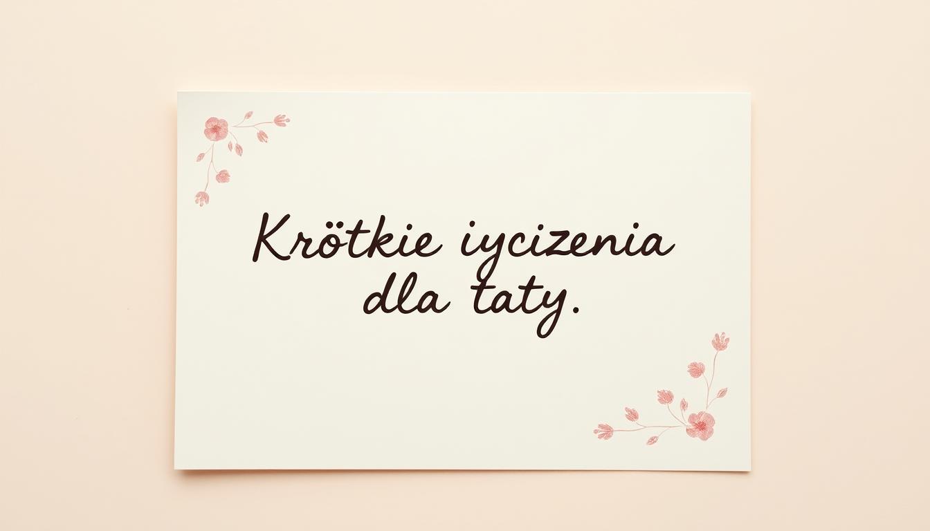 Krótkie życzenia dla taty