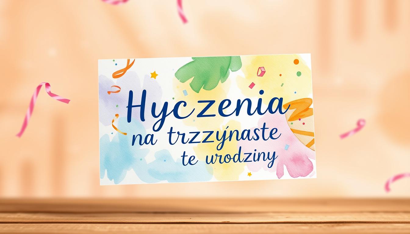 Życzenia dla 13 latki