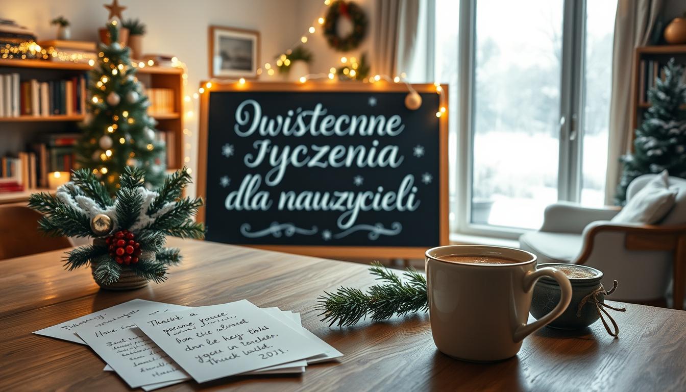 Życzenia na boże narodzenie dla nauczyciela