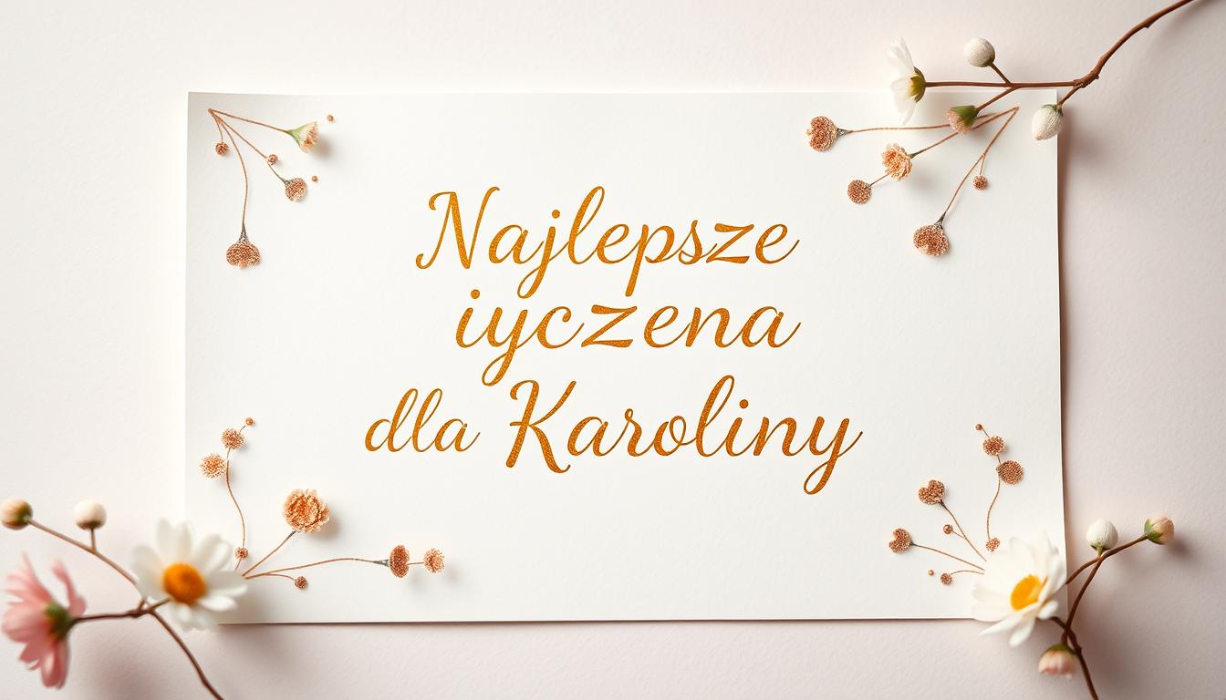 Życzenia urodzinowe dla karoliny