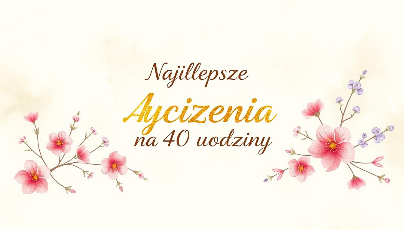 Życzenia urodzinowe na czterdziestkę